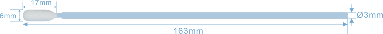 WFS740 Foam Cleanroom Swabs