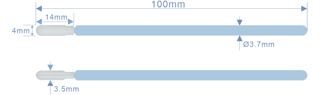 WFS1002 Foam Cleanroom Swabs