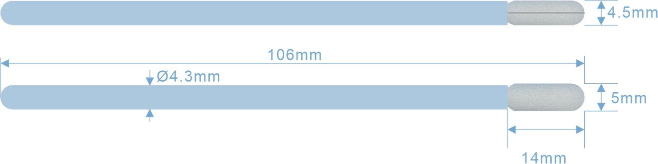 WFS709 Foam Cleanroom Swabs