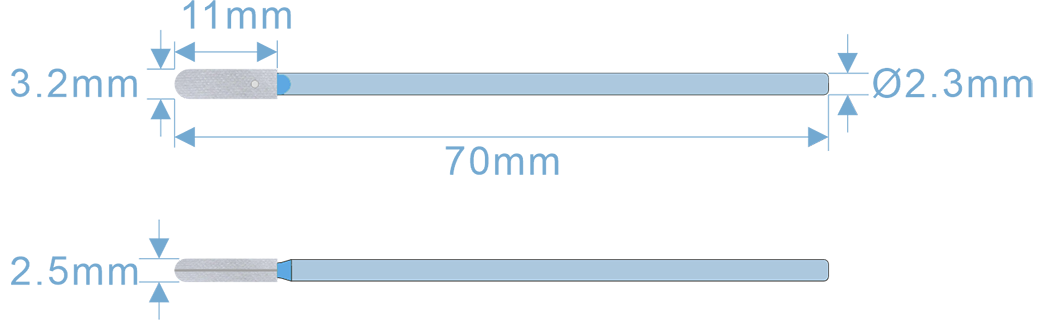 WPS758 Polyester Cleanroom Swabs