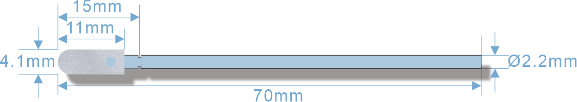 WPS7007-12 Polyester Cleanroom Swabs