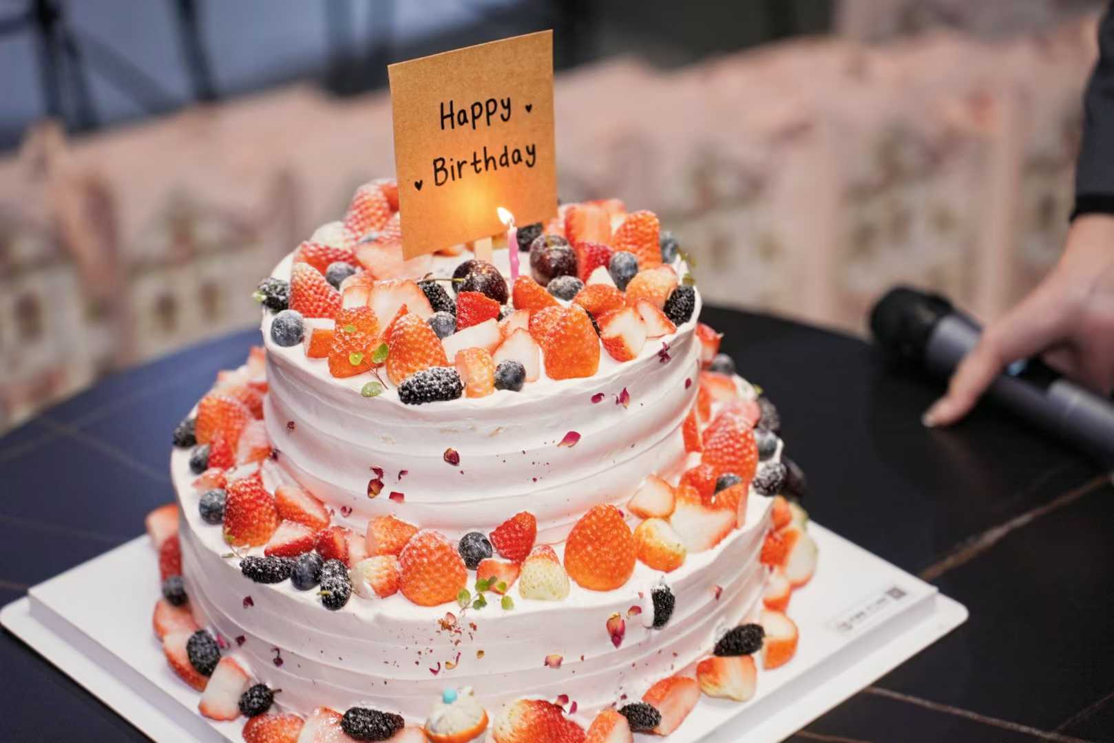 Birthday cake for staff born in DEC
