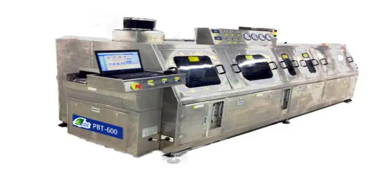Fully Automated Inline Cleaning System display