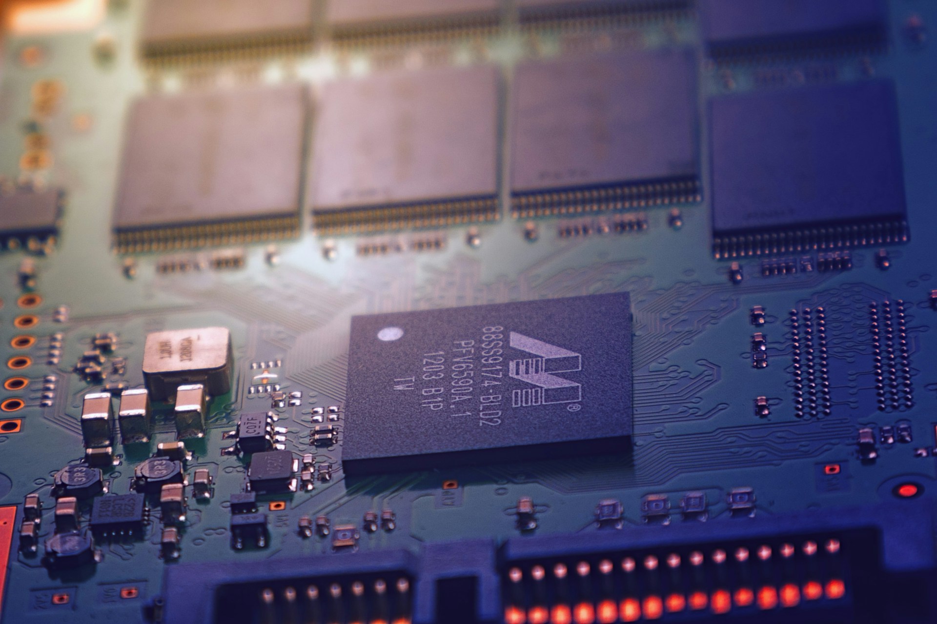 PCB Close-up View