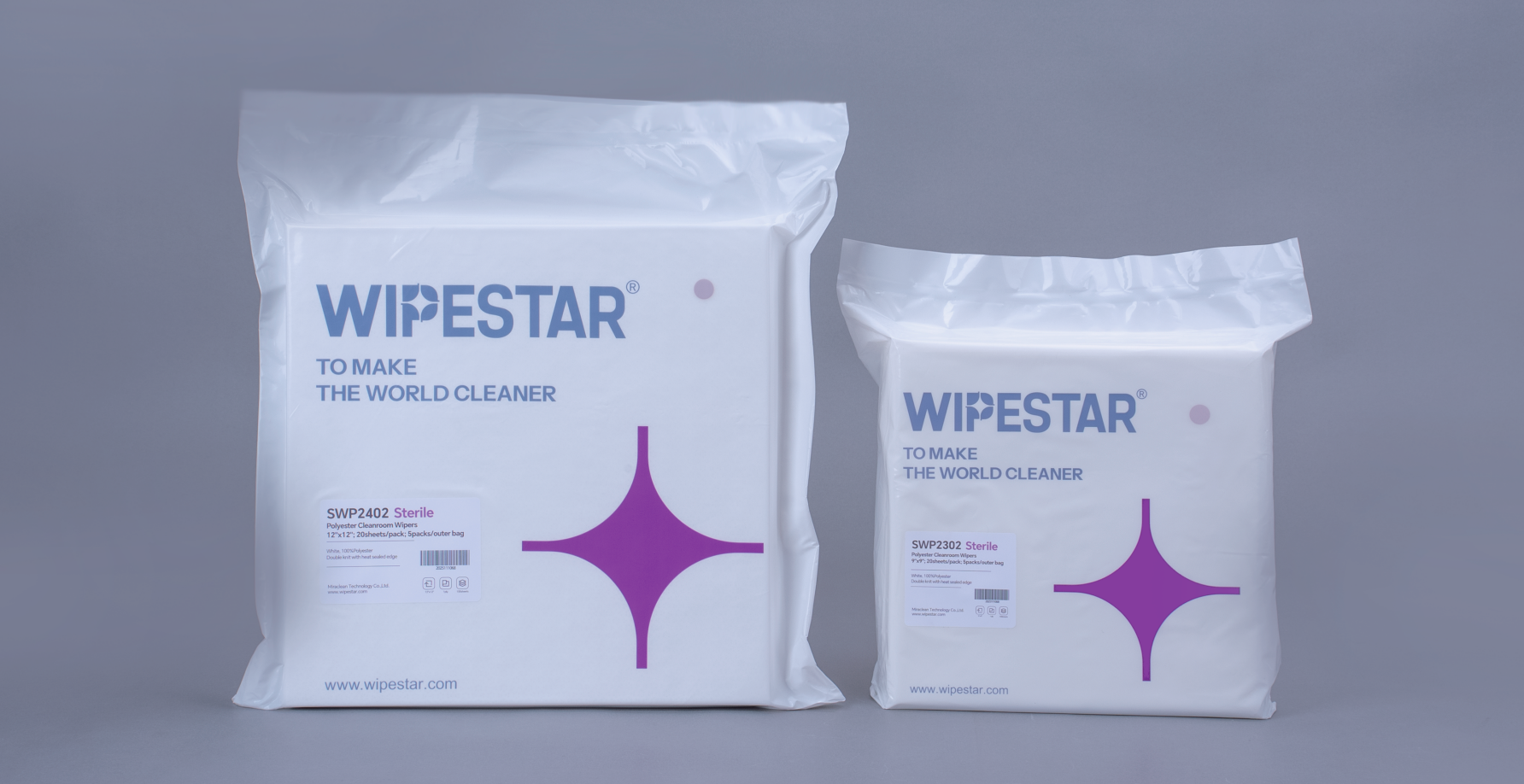 SWP2402 Sterile Polyester Cleanroom Wipers
