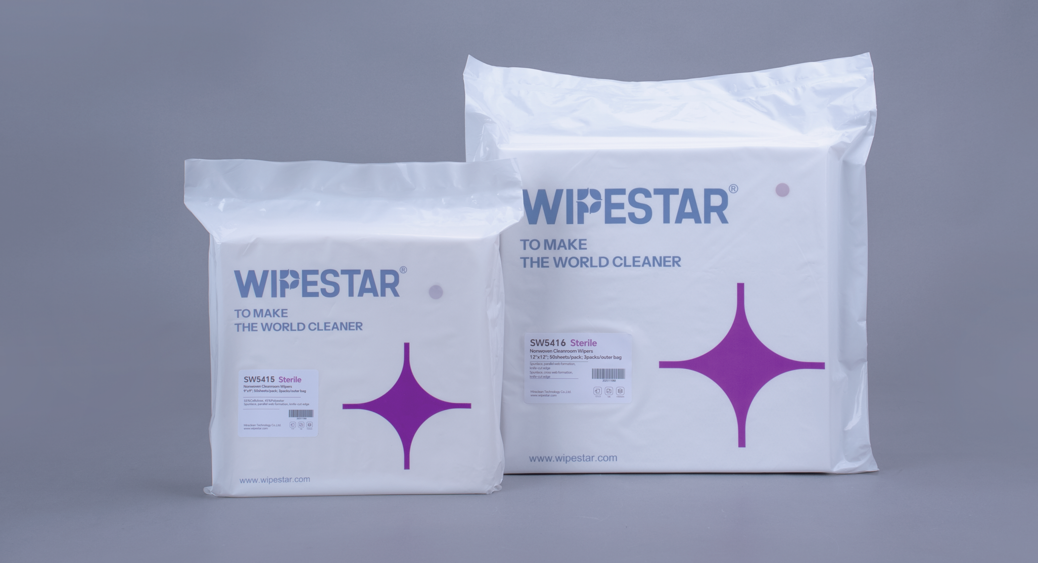 SW5415 Sterile Nonwoven Cleanroom Wipers